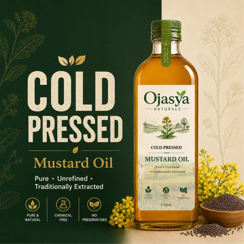 Ojasya Cold Pressed Yellow Mustard Oil