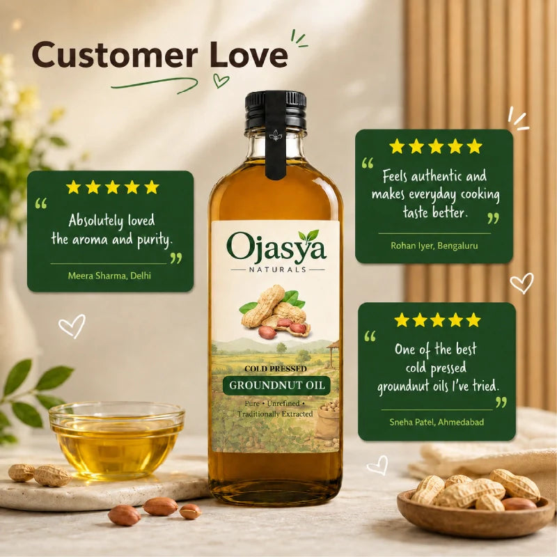 Ojasya Cold Pressed Groundnut Oil