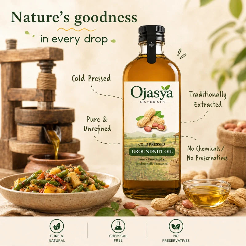 Ojasya Cold Pressed Groundnut Oil
